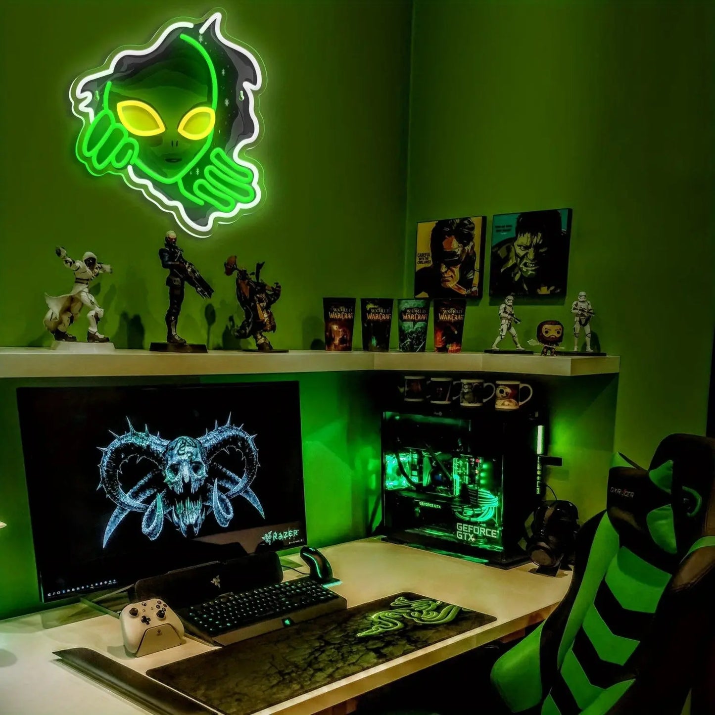 |Alien Vert et Blanc Néon| ONeon