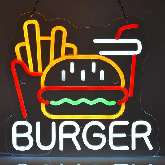 |Néon Burger Fries| ONeon