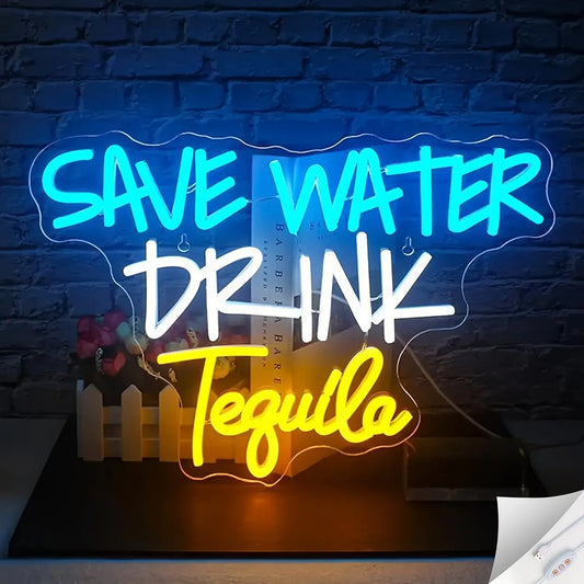 |Néon Save Water Drink Tequila| ONeon